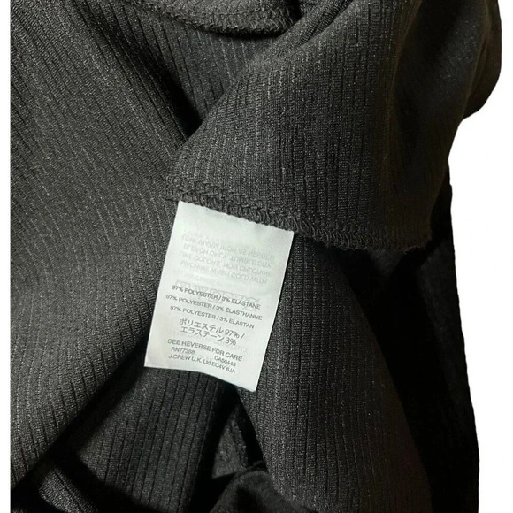 Madewell Tiered Ruffle Tank Top Womens Small Black Textured Ribbed Size Medium - Picture 6 of 7